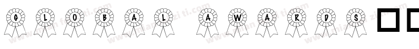 Global Awards字体转换